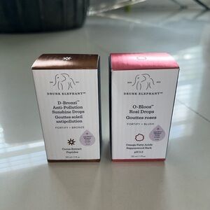 Drunk elephant D-Bronzi Sunshine Drops + O-Bloos Rosi Drops